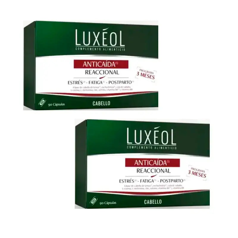 Luxeol Anticaida Reaccional, Pack 2 x 90 comprimés