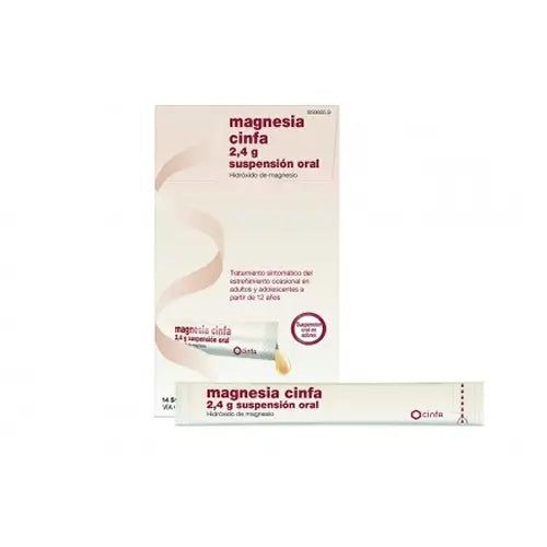 Magnesia Cinfa 2.4 g 14 Sachets Oral Suspension