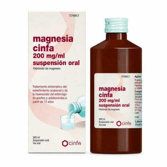 Magnesia Cinfa 200 mg/ml Suspension orale 260 ml