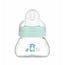 Mam Baby Crystal Baby Bottle Feel Good Matt Blue, 90Ml