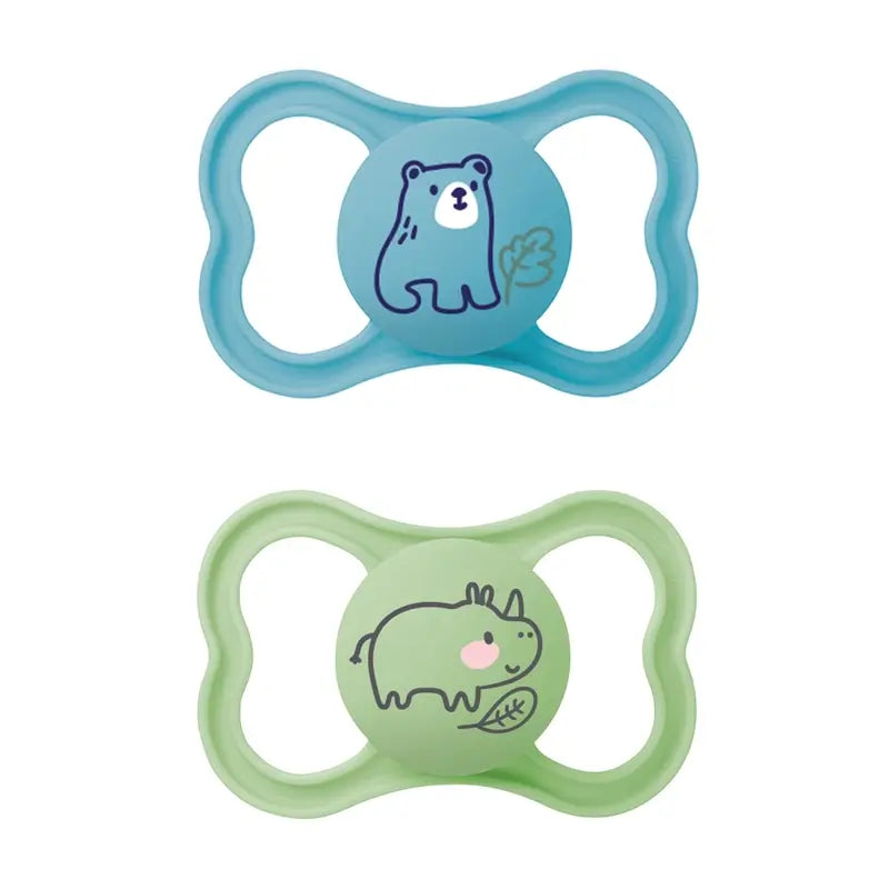 Mam Baby Pacifier Air Silicone Blue +6M, 2 Units