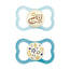 Mam Baby Pacifier Supreme Night Silicone Blue +16M, 2 Units