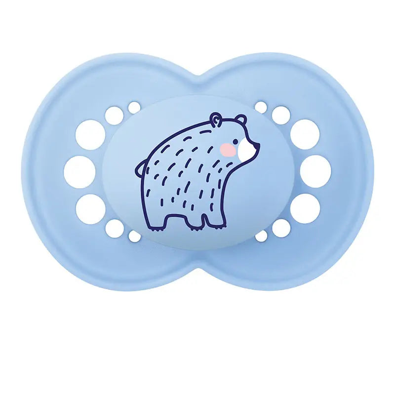 Mam Pacifier Original 16+ Silicone Matt Blue, 2 units