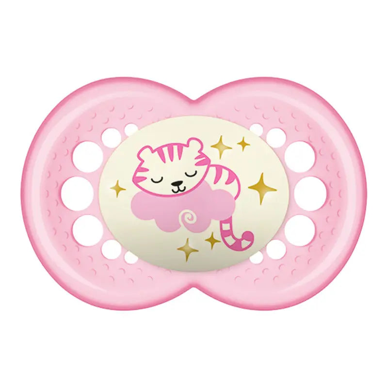 Mam Pacifier Original Night 16+ Silicone Pink, 2 units