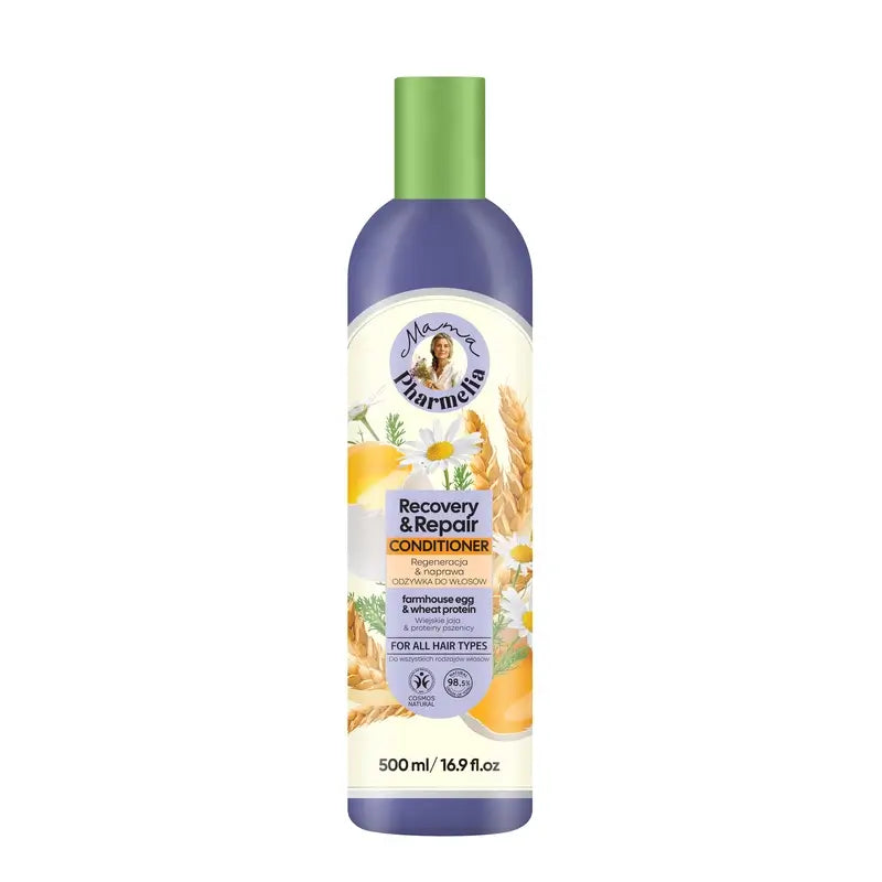 Mama Pharmelia Conditioner Repairs & Recovers Farm Egg & Wheat Protein, 500 Ml