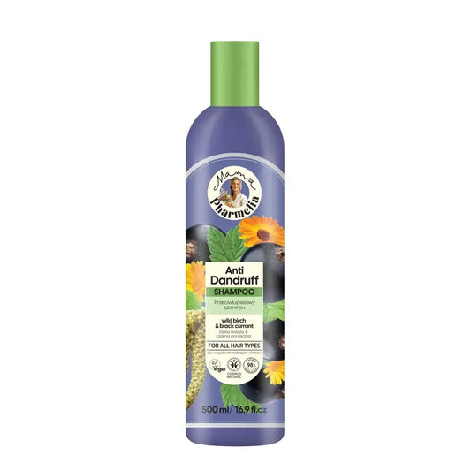 Mama Pharmelia Goodbye Dandruff Shampoo Birch & Blackcurrant 500 Ml