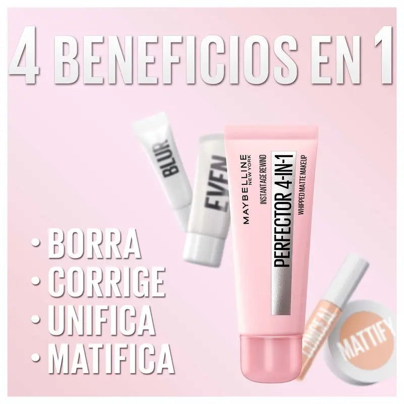 Maybelline New York Fond de teint perfecteur instantané 4 en 1