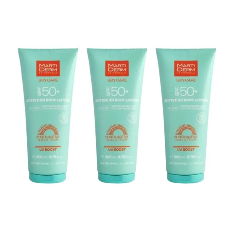 Martiderm Spf50+ Actived Body Lotion, 3X200 Ml