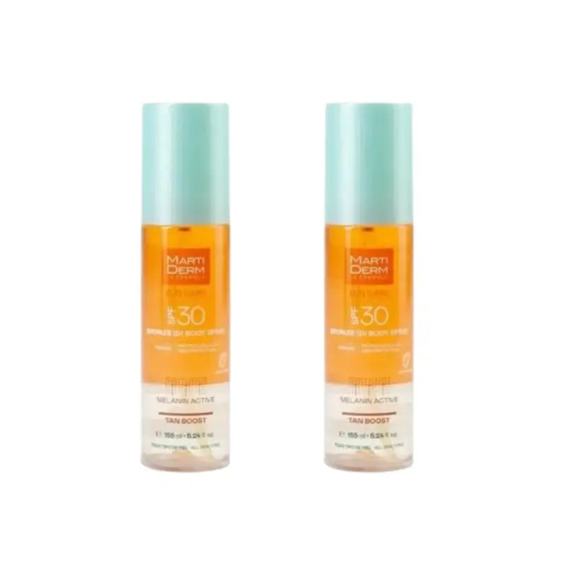 Martiderm Sun Care Spf30 Bronzed Body Spray, 2X155 Ml