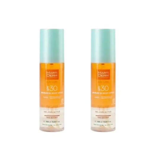 Martiderm Sun Care Spf30 Bronzed Body Spray, 2X155 Ml