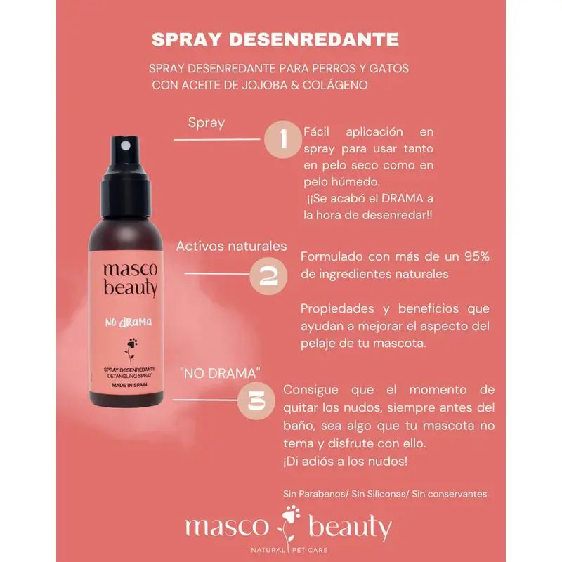 Masco Beauty No Drama Spray démêlant, 100ml