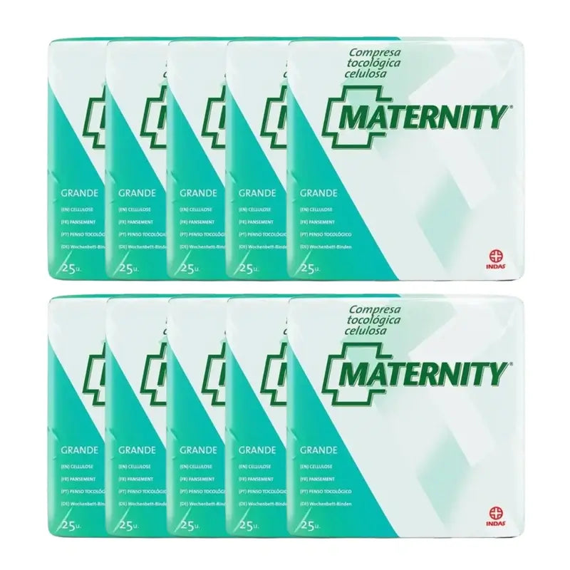 Matelas de maternité en cellulose, 10 x 25 unités