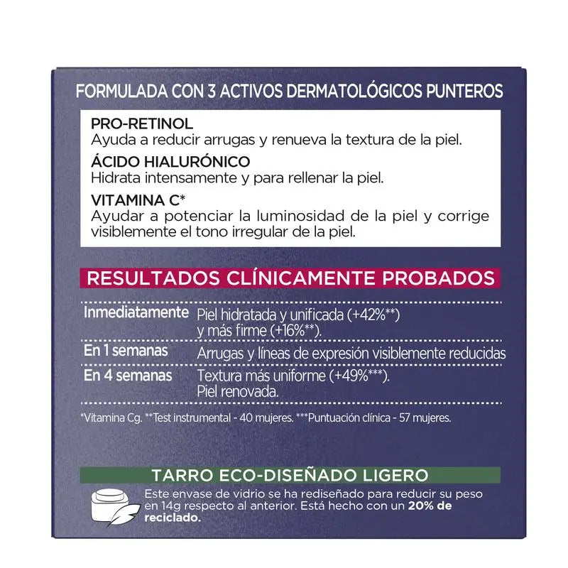 L'Oréal Paris Revitalift Laser Crème de nuit anti-âge triple action, anti-rides et multi-correction, 50 ml