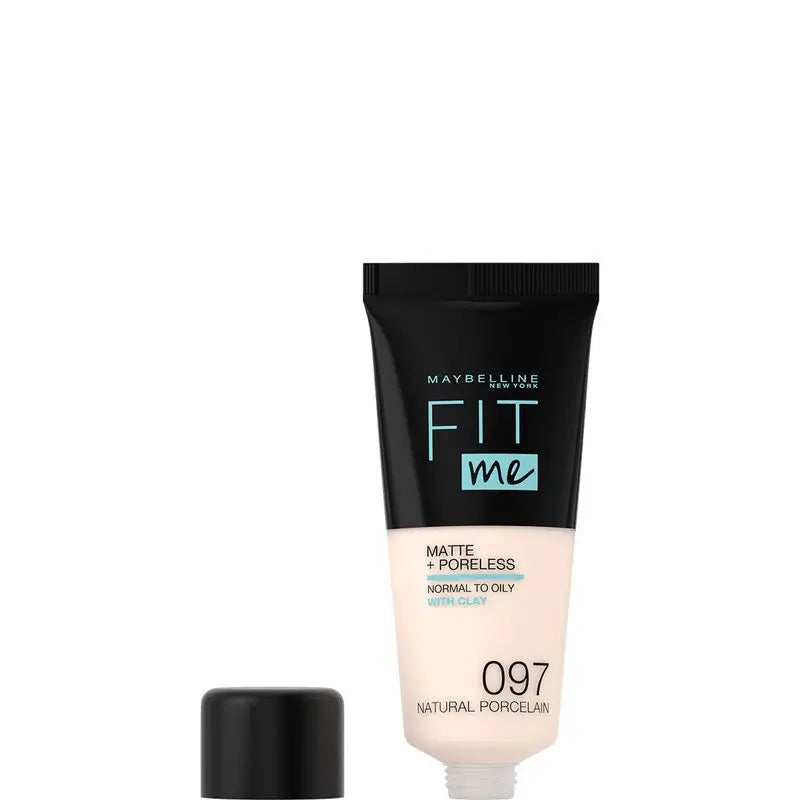 Maybelline New York Fit Me Matte & Refine Foundation Shade 97 Natural Porcelain, Texture très légère - 30Ml