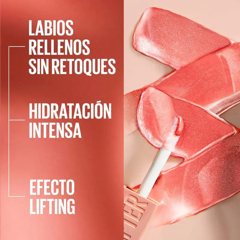 Maybelline New York Lifter Gloss Bronzed Lip Gloss, Hydratation intense, lèvres repulpées. Teinte 16 Rouille