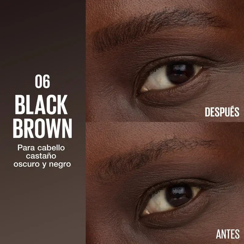 Crayon à sourcils Brow Insert de Maybelline New York, brun noir, 1,25 ml