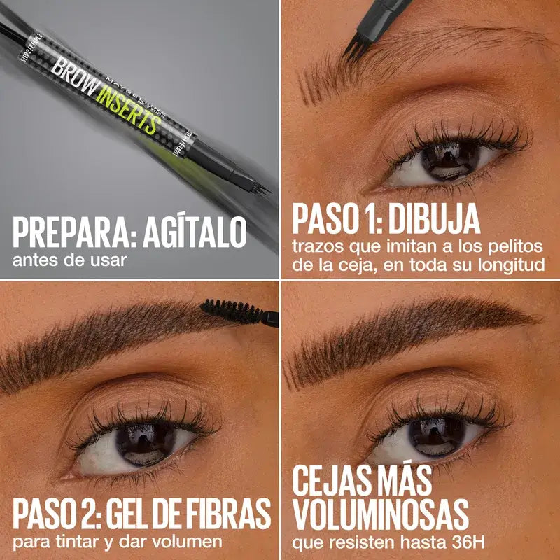 Crayon à sourcils Brow Insert de Maybelline New York, brun doux, 1,25 ml