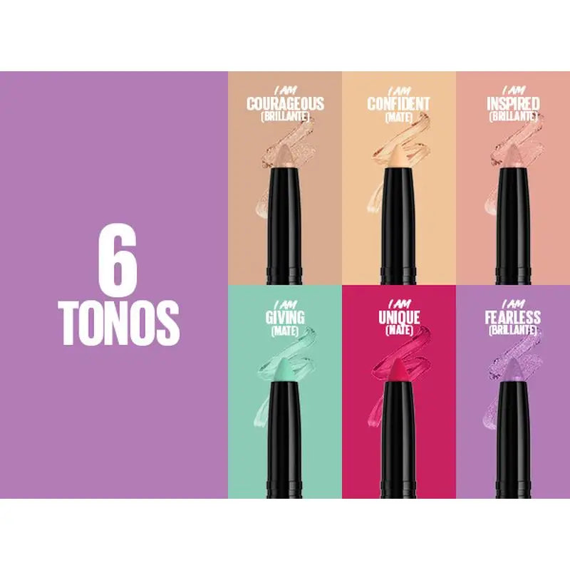 Maybelline New York Color Tattoo Stix, Ombre à paupières + Liner en format stick, teinte I Am Confident.