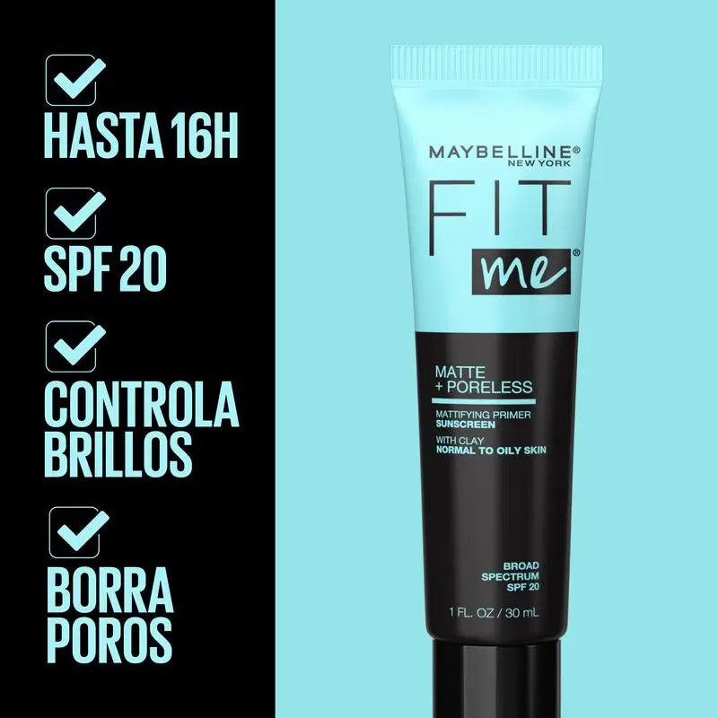 Maybelline New York Fit Me Mattifying Primer pour les peaux normales à grasses.