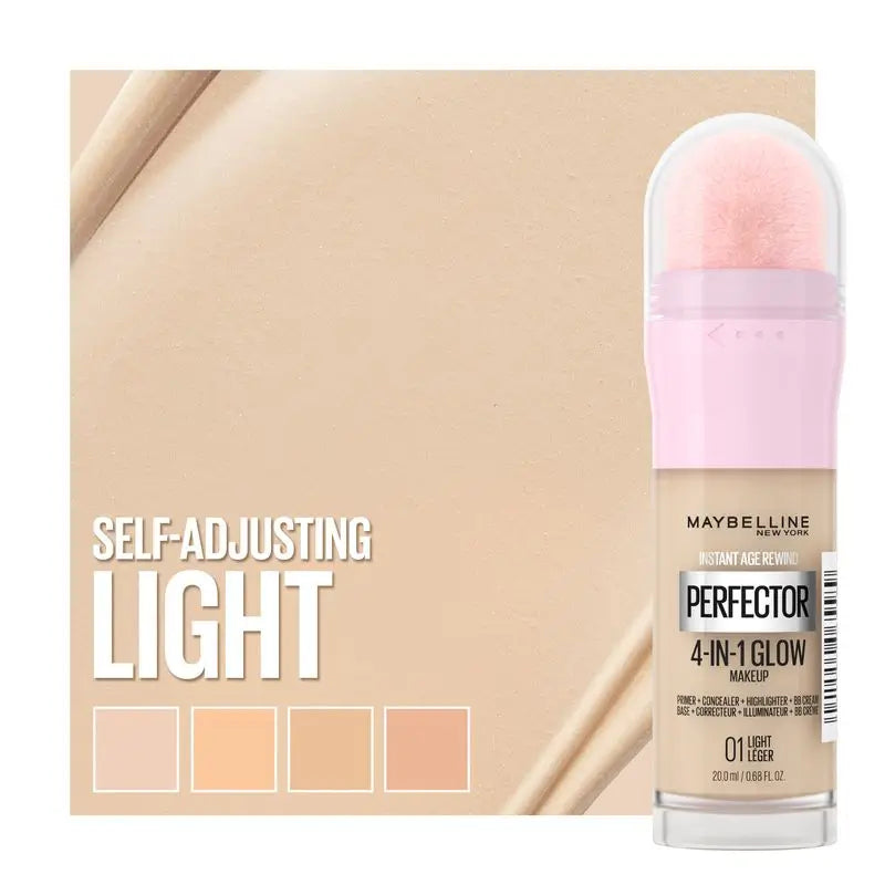 Maybelline New York Instant Perfector Glow 4-In-1, L'éclat que vous portez comme vous le voulez, Teinte 01 Light