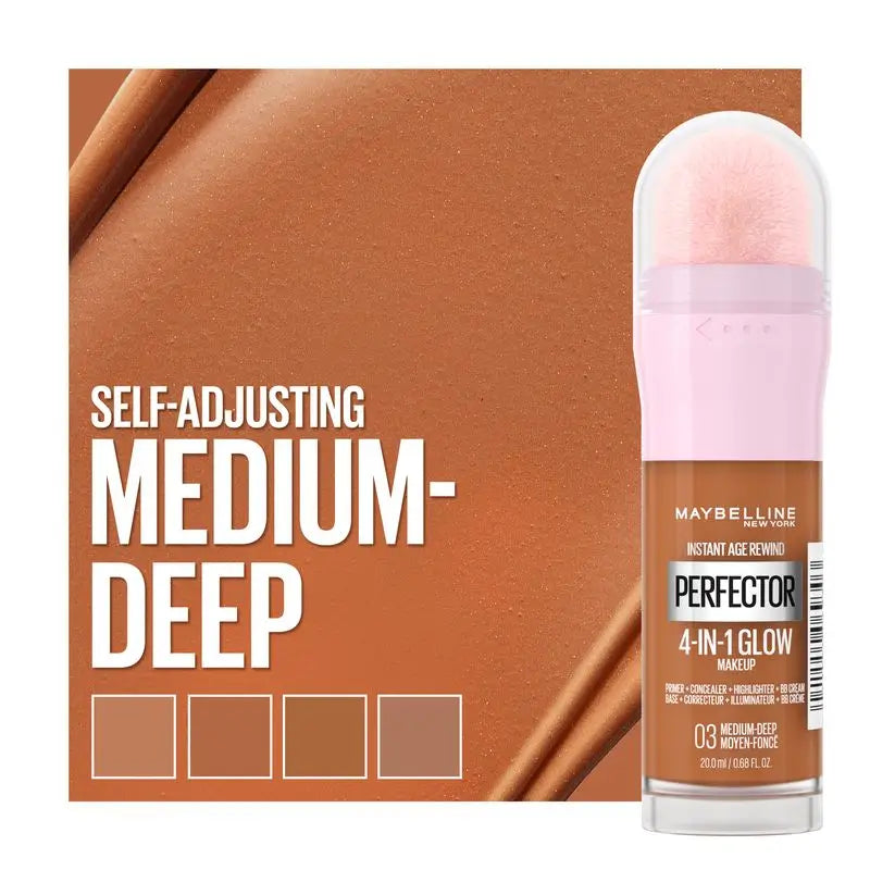Maybelline New York Instant Perfector Glow 4-In-1, L'éclat que vous portez comme vous le voulez, Teinte 03 Medium Deep