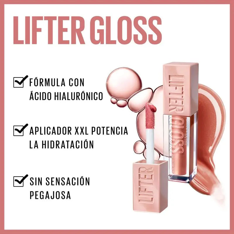Maybelline New York Lifter Gloss Gloss pour les lèvres Teinte 01 Pearl . Hydratation intense et lèvres repulpées.