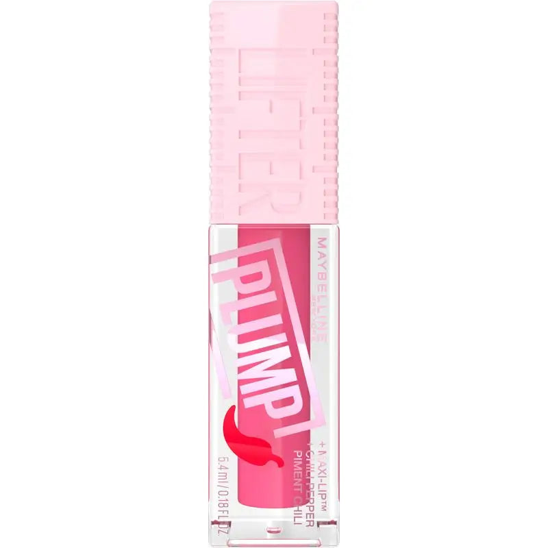 Maybelline New York Lifter Plump avec piment et acide hyaluronique, teinte 005 Pink Sting