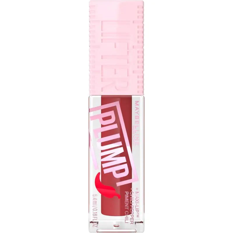 Maybelline New York Lifter Plump avec piment et acide hyaluronique, teinte 006 Hot Chilli