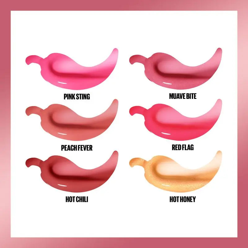 Maybelline New York Lifter Plump avec piment et acide hyaluronique, teinte 006 Hot Chilli