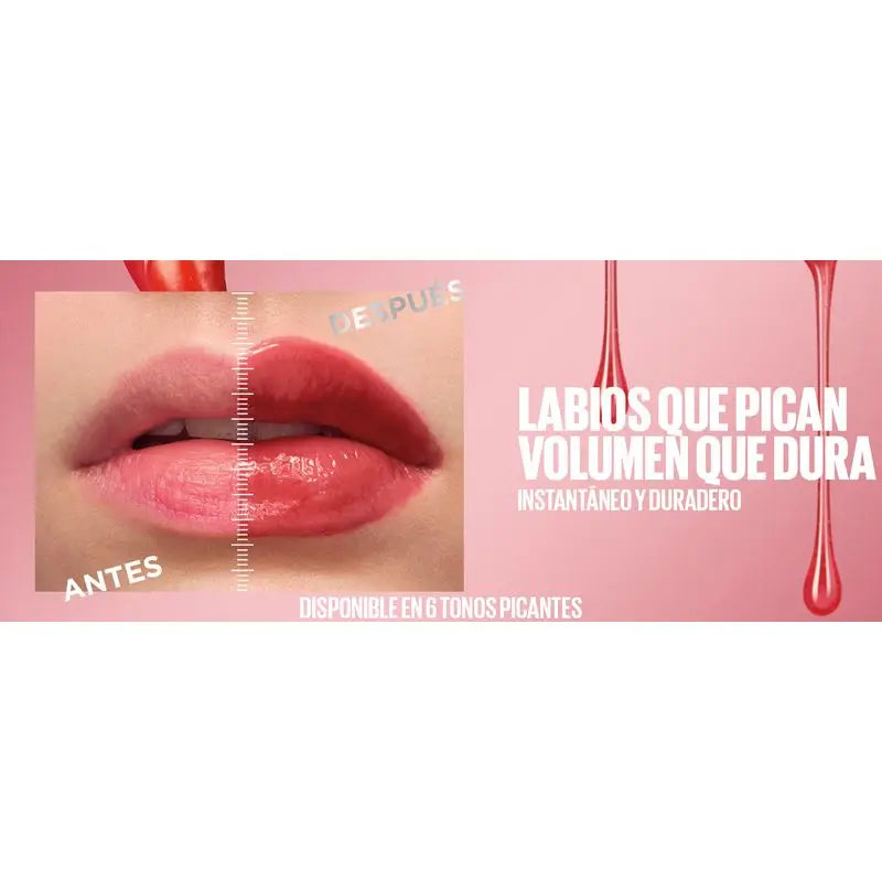 Maybelline New York Lifter Plump avec piment et acide hyaluronique, teinte 006 Hot Chilli
