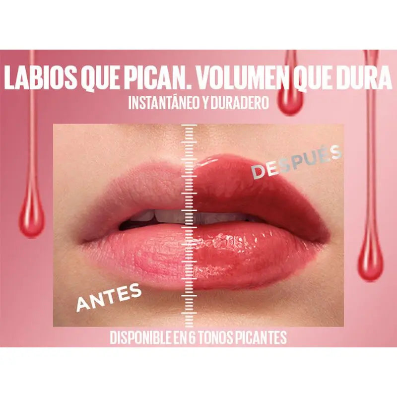 Maybelline New York Lifter Plump avec piment et acide hyaluronique, teinte 006 Hot Chilli