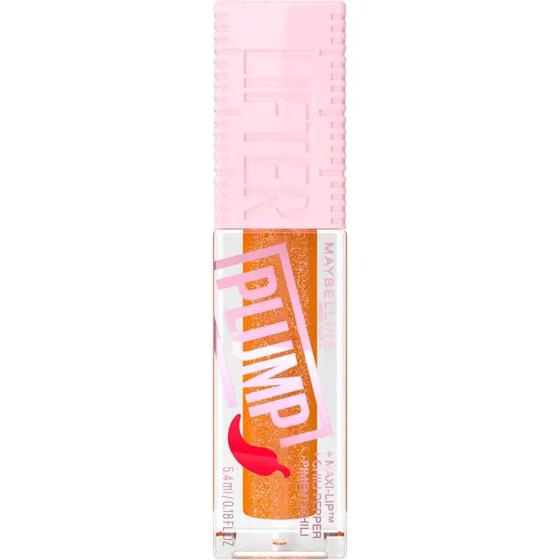 Maybelline New York Lifter Plump avec piment et acide hyaluronique, teinte 008 Hot Honey