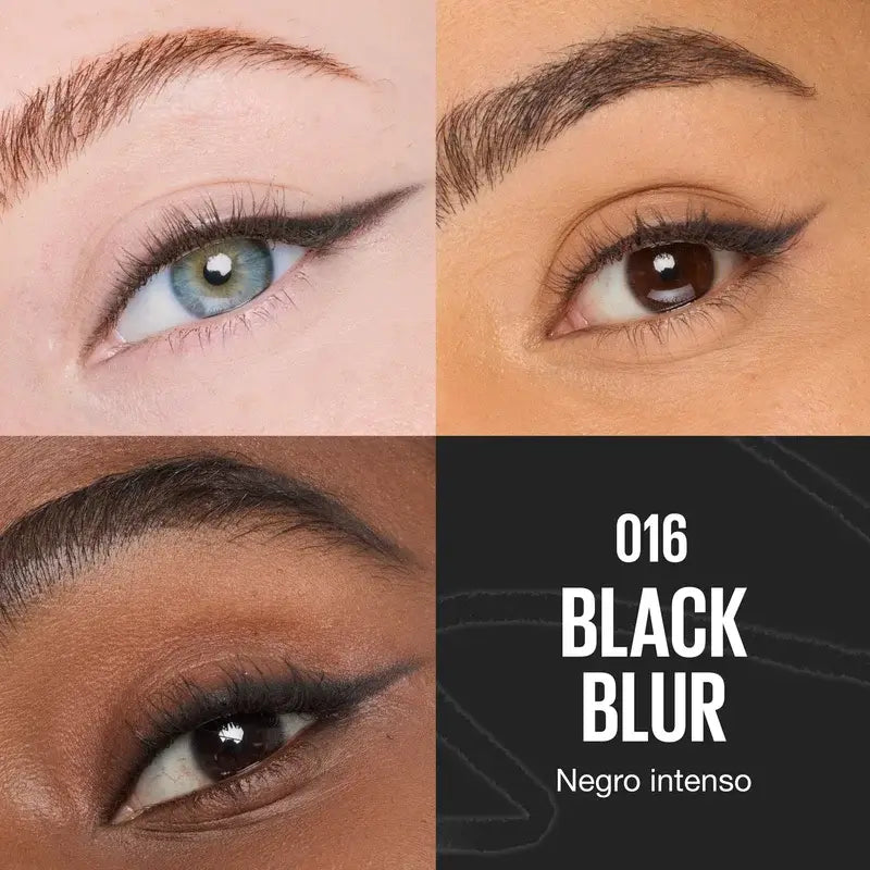 Maybelline New York Sculpting Stix Eyeliner 2 en 1, Black Blur 016, 0,7G