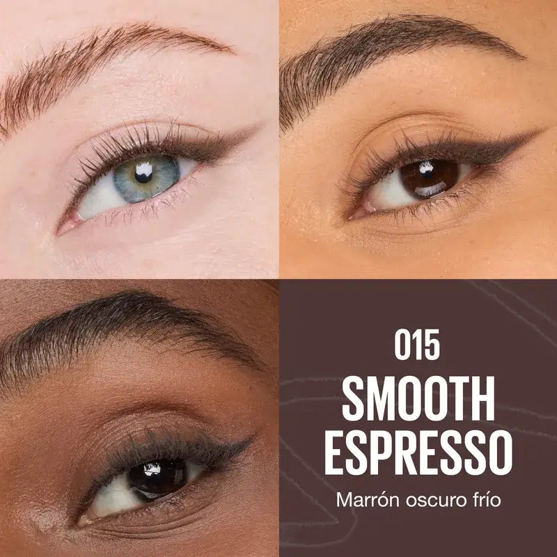 Maybelline New York Sculpting Stix Eyeliner 2 en 1, Smooth Espresso 015, 0,7G