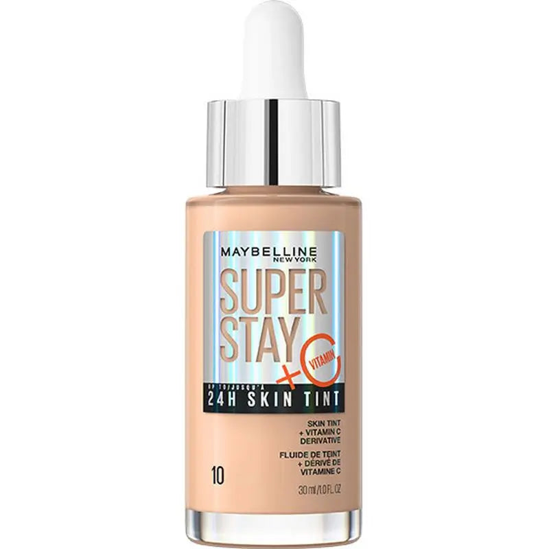 Maybelline New York Super Stay Skin Tint + Vitamin C 24H. Teinte 10
