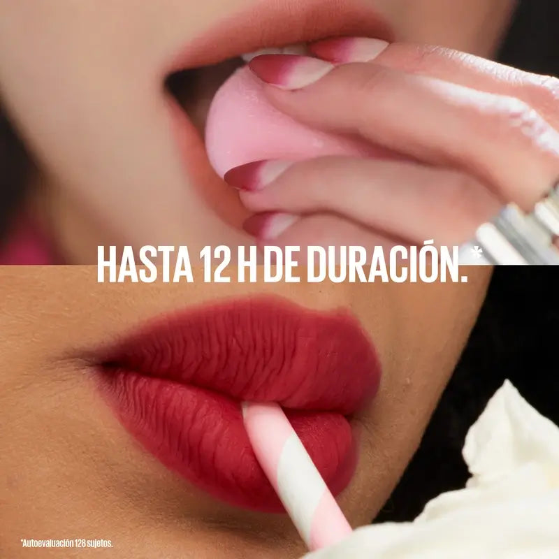 Maybelline New York Super Stay Teddy Tint Rouge à lèvres mat, teinte 35 July Forever, 5 ml