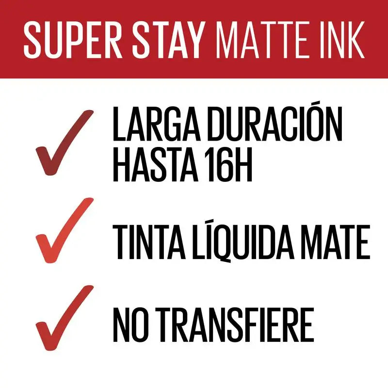 Maybelline New York Superstay Matte Ink, rouge à lèvres liquide teinte 325 Shot Caller