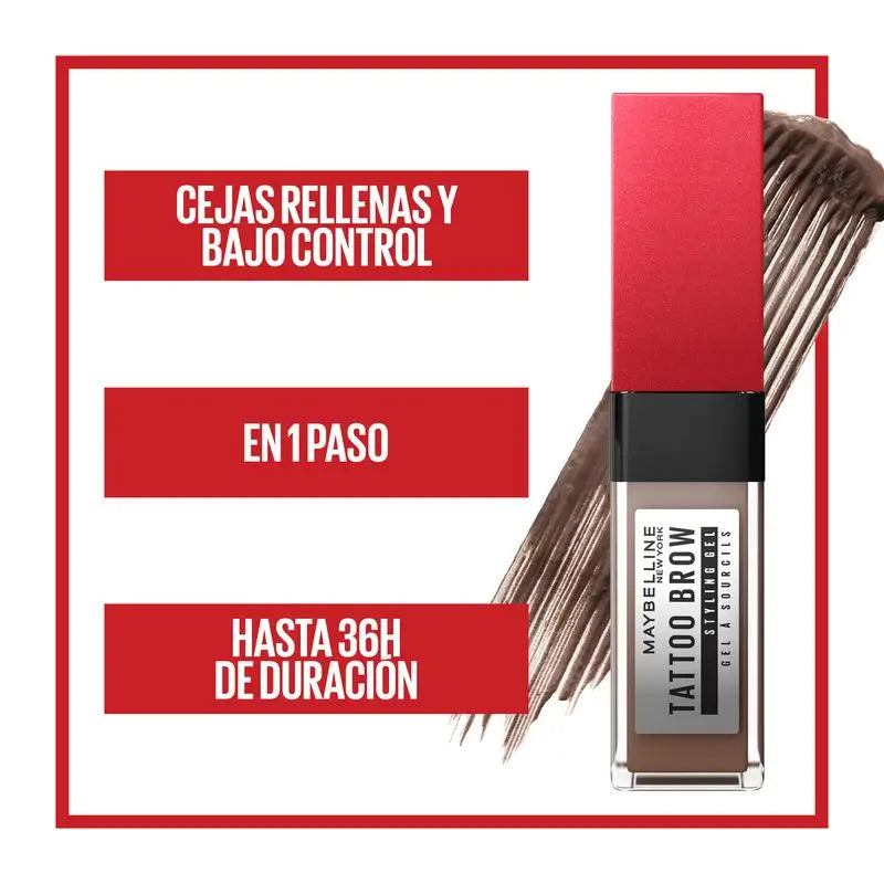 Maybelline New York Tattoo Brow Gel Brow Filler Shade 250 Blonde