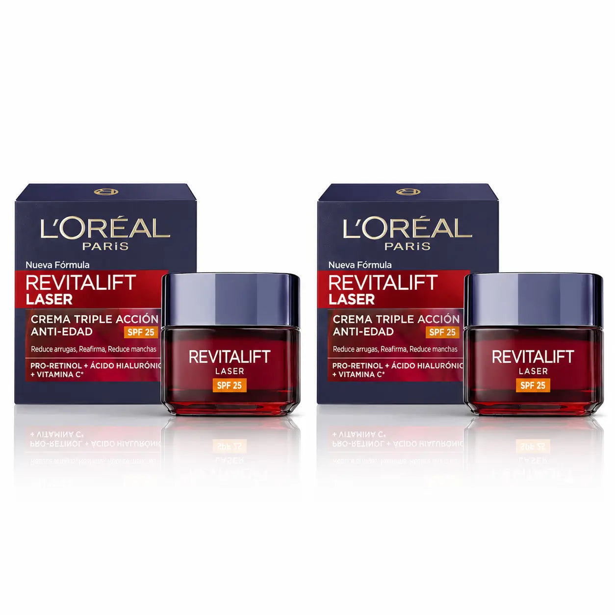 Maybelline Revitalift Laser Day Cream Spf25 50 Ml, pack 2
