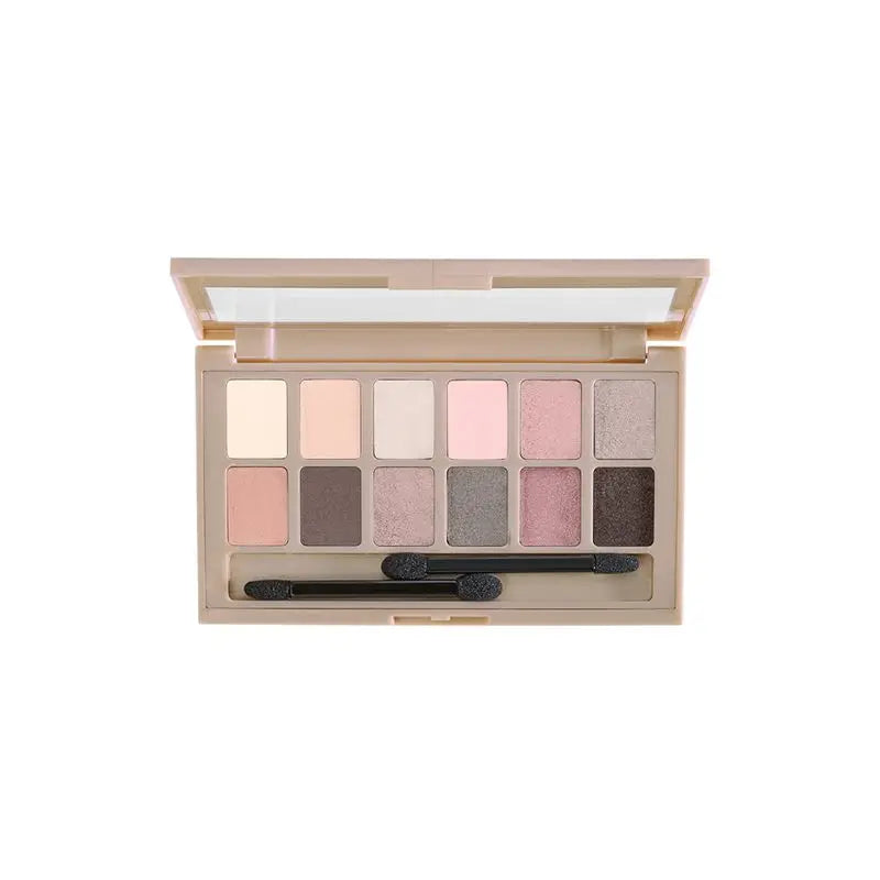 Maybelline New York The Blushed Nudes Eyeshadow Palette 12 nuances de nude et de rose, 9,6 g