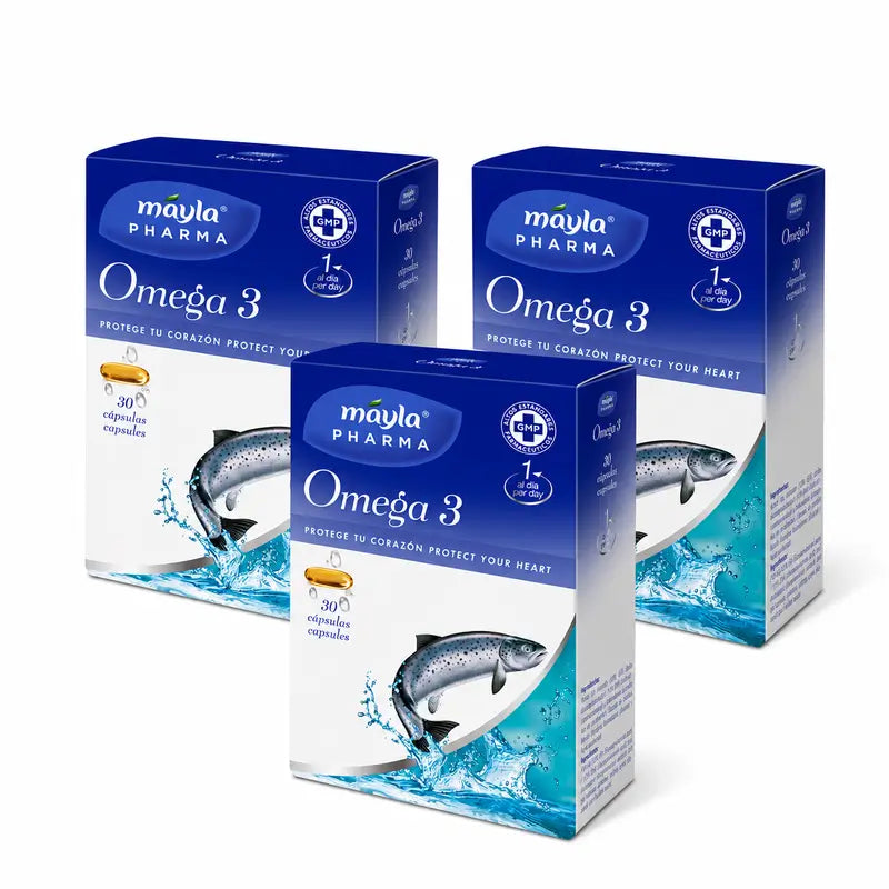 Mayla Pharma Omega 3, Pack 3 x 30 capsules