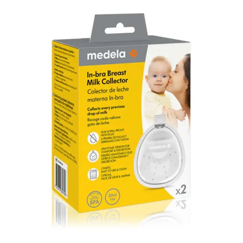 Medela, coupelles de collecte Inbra, lot de 2
