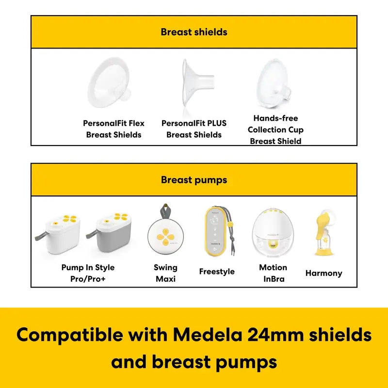 Medela : inserts réducteurs pour entonnoir de 15, 18 et 21 mm