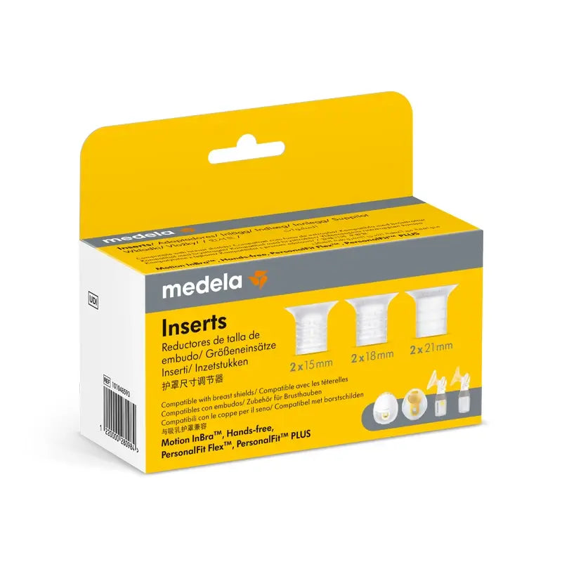 Medela : inserts réducteurs pour entonnoir de 15, 18 et 21 mm
