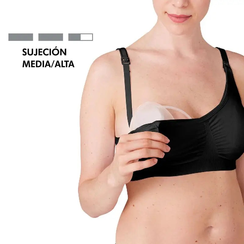 Soutien-gorge d'allaitement et de drainage 3 en 1 de Medela Noir L, 1 pc.