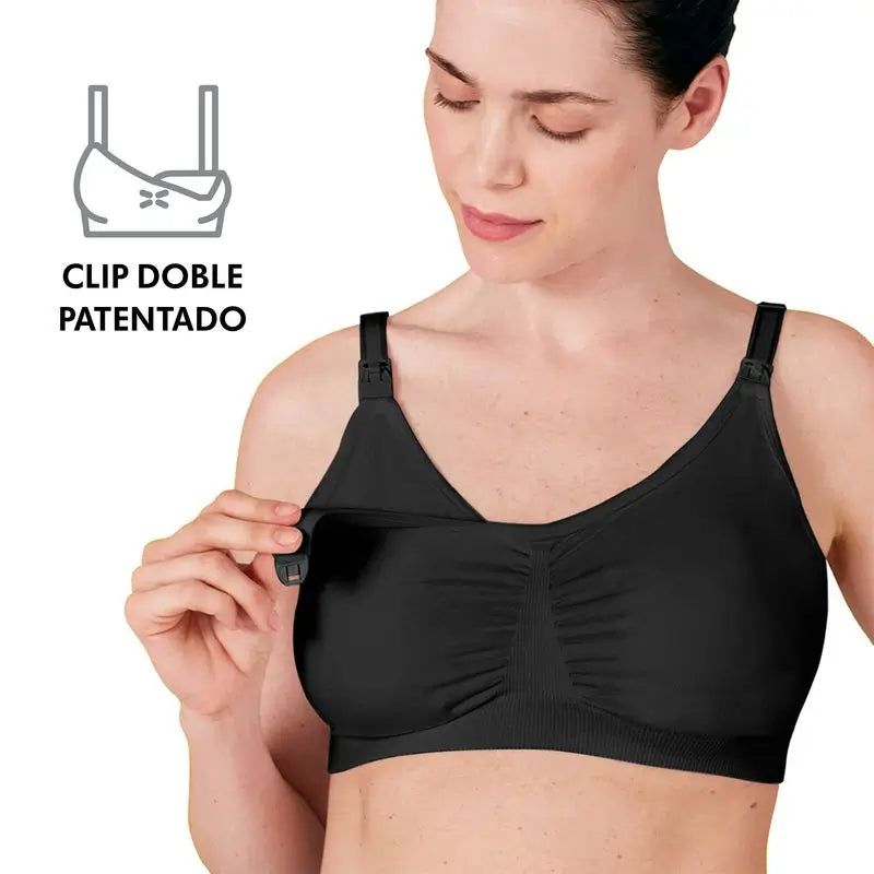 Medela Soutien-gorge d'allaitement et de drainage 3 en 1 Noir M, 1 pc.