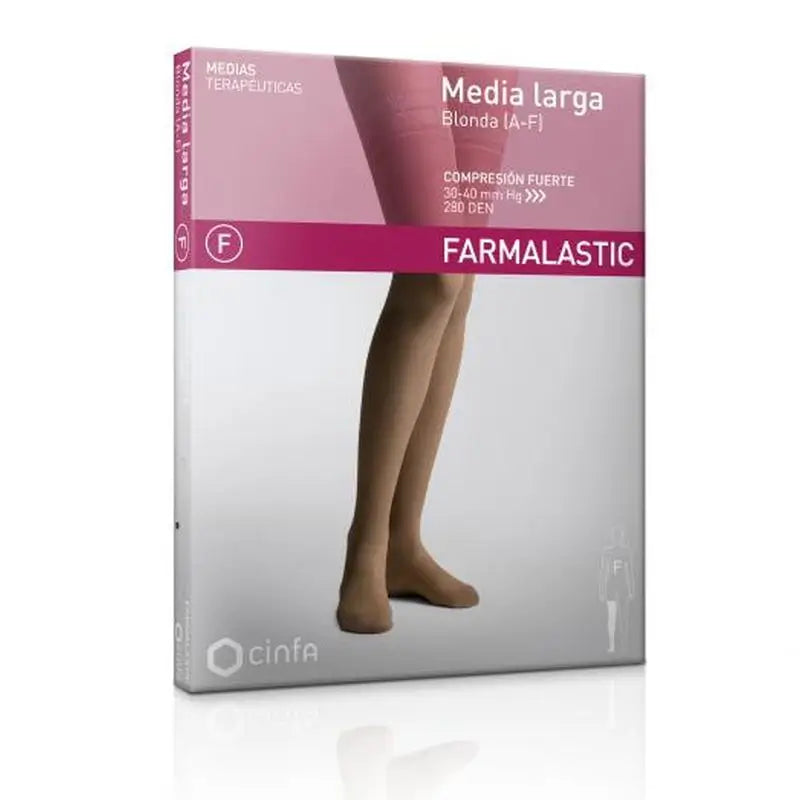 Farmalastic Long Pantyhose Strong Compression, Size Queen Plus, Unit