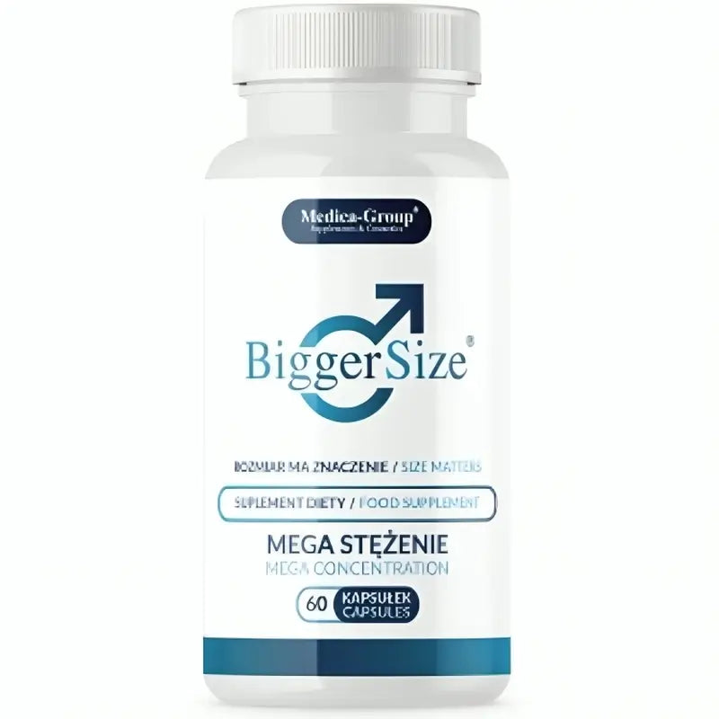 Medica Group Biggersize Supplément alimentaire naturel pour stimuler la vitalité et l'énergie masculine, 60 gélules