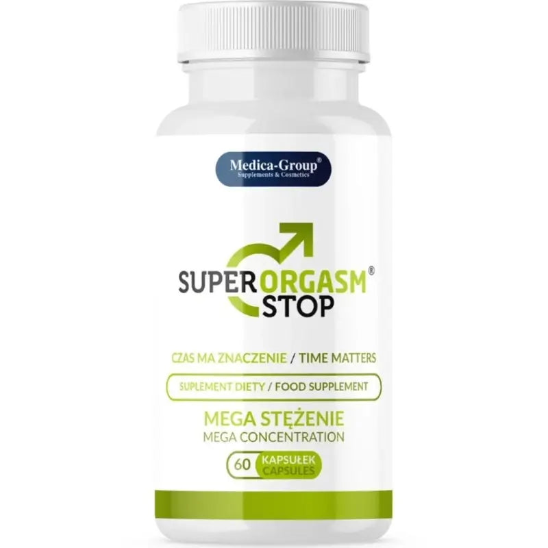 Medica Group Super Orgasm Stop Capsules naturelles pour le contrôle de l'éjaculation et l'augmentation de l'endurance sexuelle, 60 capsules