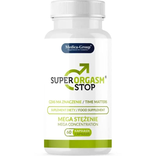 Medica Group Super Orgasm Stop Capsules naturelles pour le contrôle de l'éjaculation et l'augmentation de l'endurance sexuelle, 60 capsules